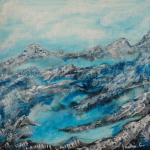 mountain landscape art on canvas